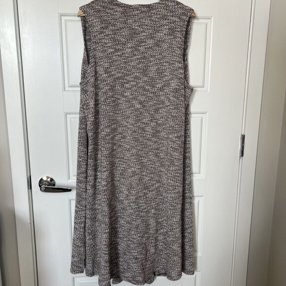 LulaRoe Sleeveless Long Duster Cardigan Size XL Cotton Blend Open Front Knit - Picture 4 of 4